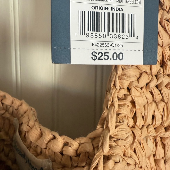 Universal Thread Raffia Hobo Handbag NWT - Picture 2 of 6